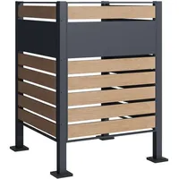 Estexo Mülltonnenverkleidung 120 cm braun