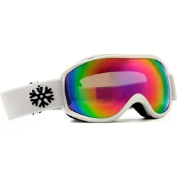 Skibrille / Snowboardbrille Weiß - Rosa Spiegelglas SCHWARZ|SCHWARZ|rosa No Size