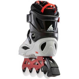 Rollerblade RB Pro X Herren Inline Skates, robuster Schalenschuh, Grau/Rot, Gr. 38