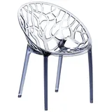 CLP Crystal Stapelstuhl 59 x 60 x 80 cm grau