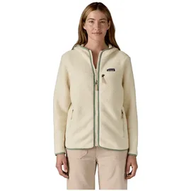 Patagonia Retro Pile Hoodie Natural/ Ellwood Green XL