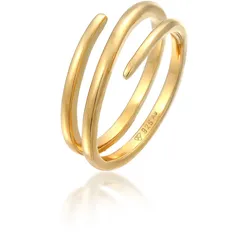 Elli Fingerring »Ring Wickelring Statement Filigran 925 Silber« Elli Gold 50
