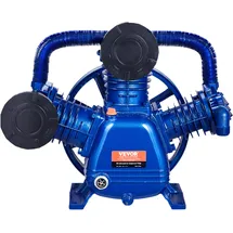 Vevor Luftkompressor-Pumpenkopf, 10 PS, 17,5 CFM bei 90 PSI, 3-Zylinder-Ölschmierung, Kolbenpumpenkopf, Zweistufiger V-Typ-Pumpenersatz