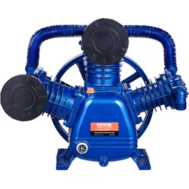 Vevor Luftkompressor-Pumpenkopf, 10 PS, 17,5 CFM bei 90 PSI, 3-Zylinder-Ölschmierung, Kolbenpumpenkopf, Zweistufiger V-Typ-Pumpenersatz