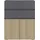Home Affaire Wisla Midischrank 76 x 98 x 35 cm Schwarz/Grau