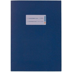 HERMA Schulheft HERMA Heftumschlag aus Recycling-Papier für DIN A5 blau