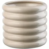 Asa Selection Übertopf Ø 14 cm LOOPY, 14 x 15 cm - Sandfarben - Steingut