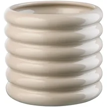 Asa Selection Übertopf Ø 14 cm LOOPY, 14 x 15 cm - Sandfarben - Steingut