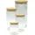 Fackelmann Set mit Kanistern 1,2 l 4-tlg. Braun/Transparent