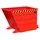 Bauer Kippbehälter Stahlblech 700 mm rot