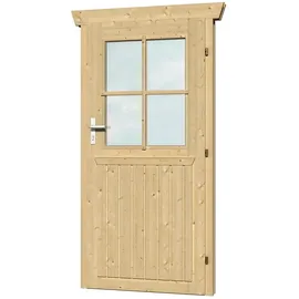 SKANHOLZ Gartenhaustür Einzeltür 78,5 x 179,5 cm Beige