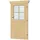 SKANHOLZ Gartenhaustür Einzeltür 78,5 x 179,5 cm Beige