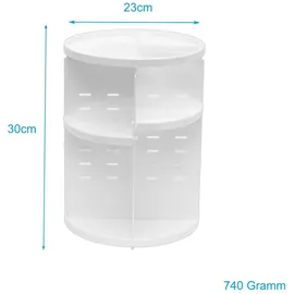 Intirilife 360 Grad rotierbarer Make-Up Organizer in Weiß - Gr.: onesize