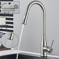 Küchenarmatur Edelstahl Wasserhahn Ausziehbar Brause 360° Einhand Mischbatterie