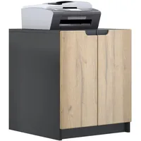 Vladon Kommode, Eiche, Holzwerkstoff, 51x60.5x54 cm, Wohnzimmer, Kommoden &