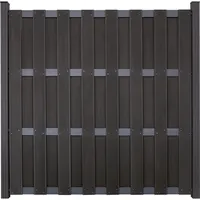 GROJA Fertigzaun Bausatz 180 x 180 cm Anthrazit