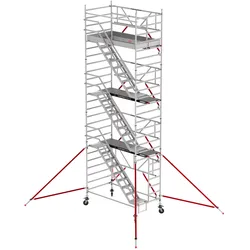 Altrex Treppengerüst RS Tower 53-S Aluminium Safe-Quick mit Holz-Plattform 8,20m AH 1,35x2,45m