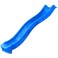 Wickey Rutsche Flow Rutsche 220 cm: Hochwertig und sicher für abenteuerlustige Kinder, (Maximales Benutzergewicht 50 kg), Extrem witterungsbeständig, Inklusive Wasseranschluss blau