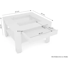 byLIVING Couchtisch RALPH, Breite 67 H: 43