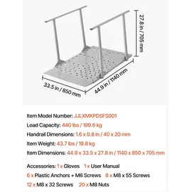 Vevor Auffahrrampe 199,6 kg