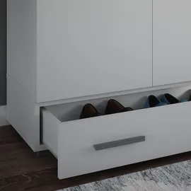 Vicco Aktenschrank Frank 80 x 17,4 cm Weiß