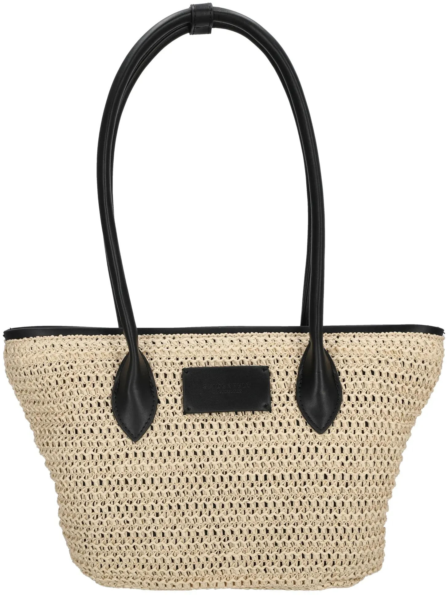 Seidenfelt Savonlinna Tulip - Shopper 33.5 cm (natural straw with black)