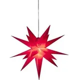 Konstsmide 5970-550 Weihnachtsstern Stern Warmweiß LED Rot EEK: G (A - G)