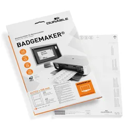 Durable Einsteckschilder für Namensschilder Badgemaker 15,0 x 6,1 cm, 40 St.