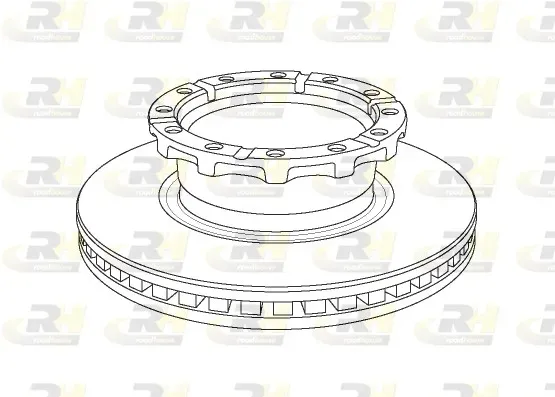ROADHOUSE nsx115920 Hinterachse belüftet 432mm 45mm für Iveco