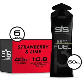 Science in Sport BETA Fuel Dual Source Gel Erdbeere Limette 6 x 60 ml