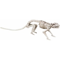 Boland 72155 - Dekoration Ratten-Skelett, Größe 35 cm, Weiß, Halloween-Deko, Mottoparty, Party, Karneval