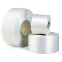 TransPak Umreifungsband Breite 19mm Länge 500m Polyester, fadenverstärkt, weiss