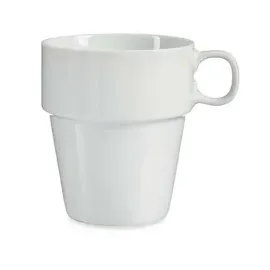 San Ignacio Set mit 4 stapelbaren Tassen 0,35 l Weiß