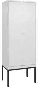 C+P PSA Doppel-Spind Classic PLUS, Gestell, 2 Abteile, 2120x800x500mm, 9016/9016 Verschluss Zylinderschloss
