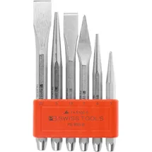 PB SWISS TOOLS Meißel- und Durchschläger-Satz 6-teilig