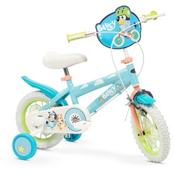 T&Y Trade Kinderfahrrad 12 Zoll Kinder Mädchen Jungen Fahrrad Kinderfahrrad Rad Bike Bluey Toi, 1 Gang, Stützräder
