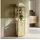 [en.casa] Badregal mit Wäschesammler Anun 130x36x33 cm Bambus Holzfarben [en.casa]