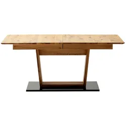 Esstisch MCA FURNITURE "Morena Säulentisch Komfort Tisch", ast,, balkeneiche in wildeiche geölt, ast,, balkeneiche in wildeiche geölt, wildeiche geölt, B:180cm H:77cm T:90cm, Ast-/Balkeneiche in Wildeiche geölt, Holz, Massivholz, Tische, Synchronauszug,ausziehbar,Wildeiche,massiv,geölt,XXL