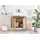 G + K Linea Natura Waschbeckenunterschrank BA-0665, Schwarz, Wildeiche massiv geölt