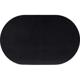 Home Deluxe Esstisch Oval Ausziehbar AVENTI inkl. Sternfuß - 160 x 100 cm Dark Oak