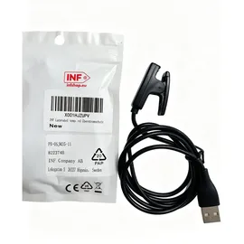 INF Clip-Ladegerät für Garmin Forerunner 235/735XT/630/645/230/Vivomove/Approach S20 / Schwarz