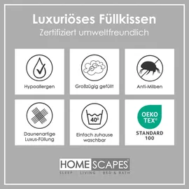Homescapes Füllkissen 55 x 55 cm Weiß