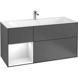 Villeroy & Boch Waschbeckenunterschrank 119,6 x 59,1 cm Olive Matt Lacquer / Black Matt Lacquer