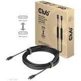 Club 3D USB 3.2 Typ-C zu Typ-C Kabel 5m 8K60Hz St./St. schwarz