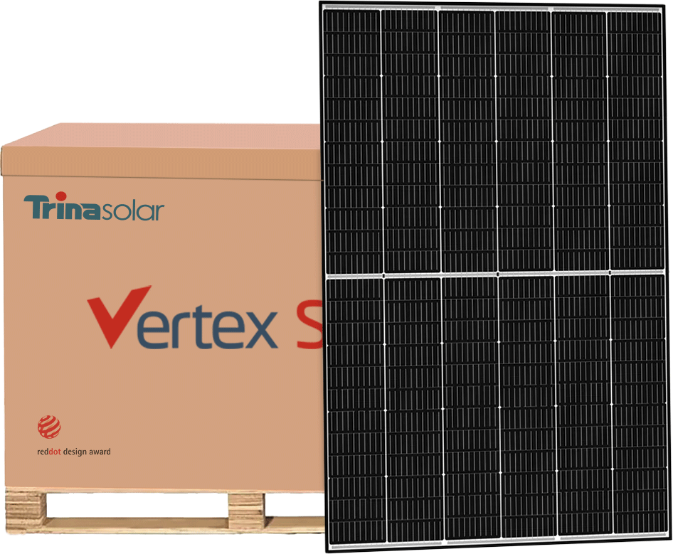 Palette 435W Trina Vertex S+ Bifacial 435W / 15660Wp Black Frame TSM-435NEG9RC.27  - Preis inkl. MwSt. gem. § 12 Abs. 3 UStG