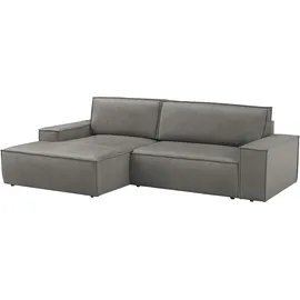 OTTO home Eckcouch Cord 2-Sitzer Grau