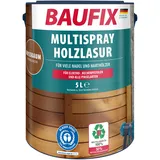 BAUFIX Multispray Holzlasur 5 Liter (nussbaum seidenglänzend)