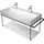 Duravit Metallkonsole DuraSquare 106,5x45cm, wandhängend, schwarz matt