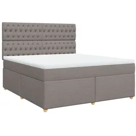 vidaXL Boxspringbett 180 x 200 cm Taupe