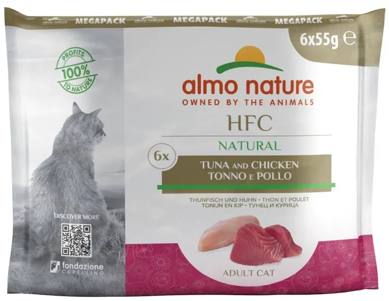 Almo Nature HFC Natural Thunfisch & Huhn 6 x 55g Multipack Katzennassfutter